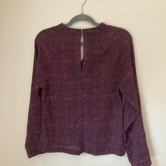 Maternity Prologue Maroon Long Sleeved Blouse - Picture 2 of 4